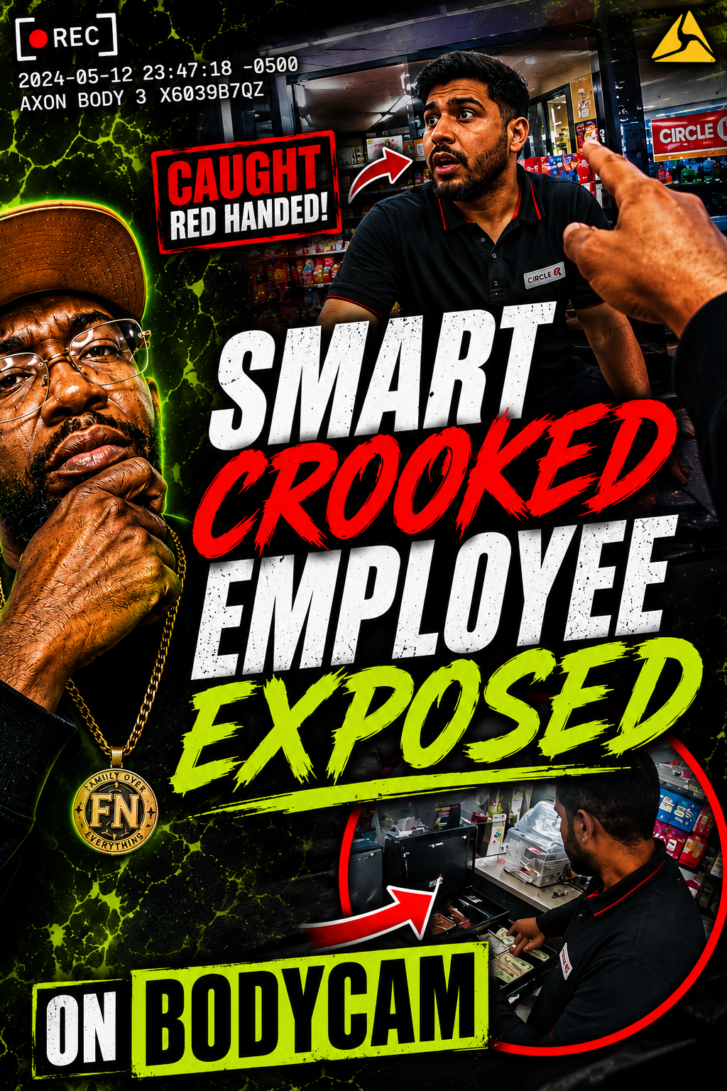 SMART CROOKED EMPLOYEE EXPOSED on bodycam