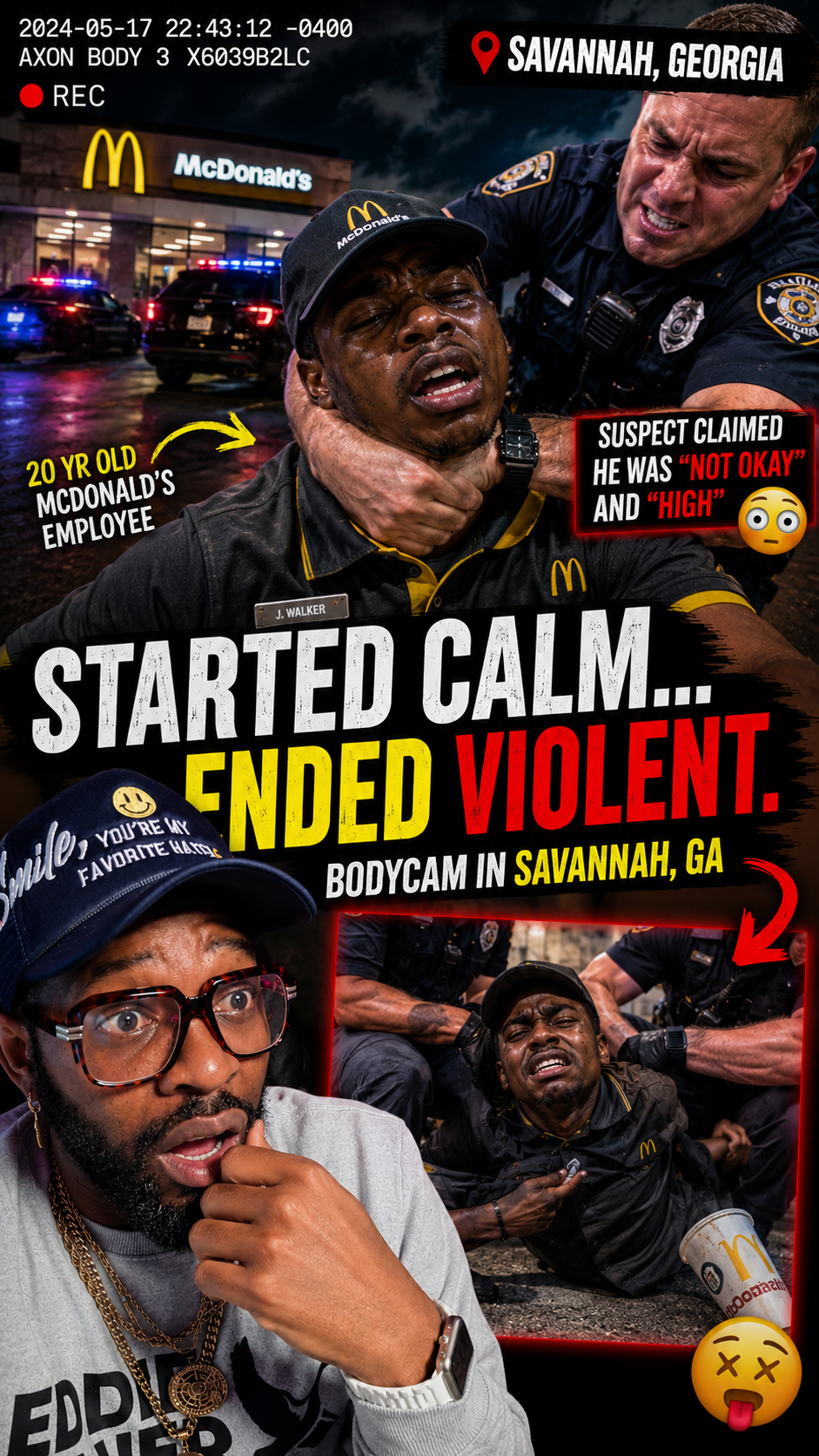 STARTED CALM… ENDED VIOLENT — Bodycam in Savannah, GA